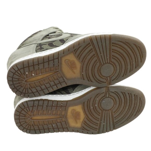 Nike Dunk Sky Hi Liberty of London OG Womens Suede Sneakers Size 8 Olive New - Picture 11 of 13